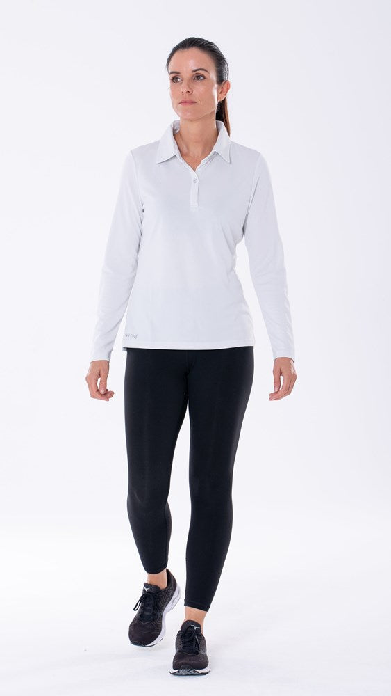 AVIRO Women's Long Sleeve Polo