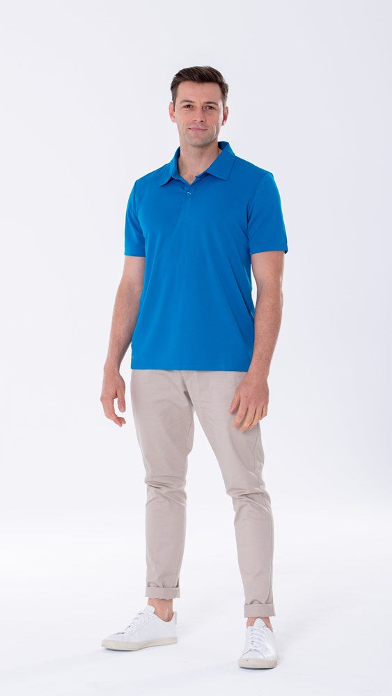 AVIRO Men's Short Sleeve Polo